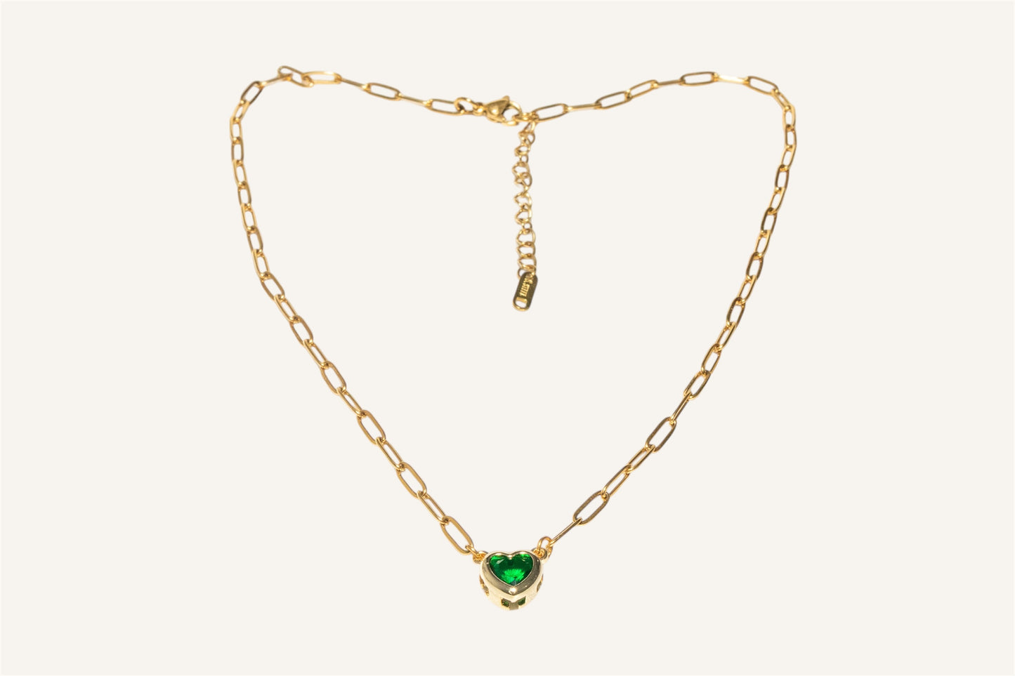 Collar Corazón Esmeralda