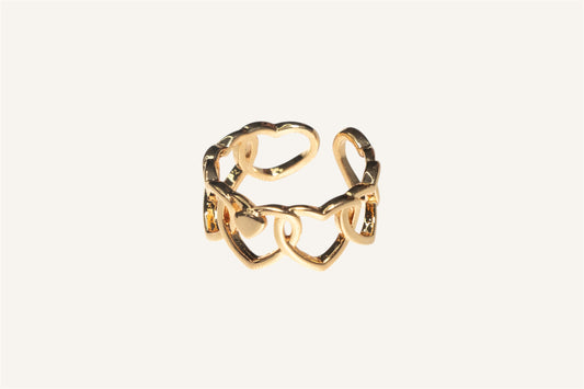 Anillo Corazones Grandes