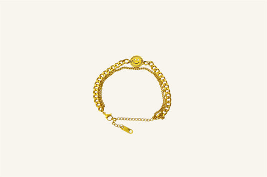 Pulsera Happy Dorada