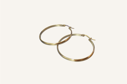 Candongas 40 mm Plateadas