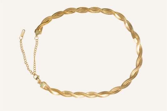 Collar Trenzado Dorado