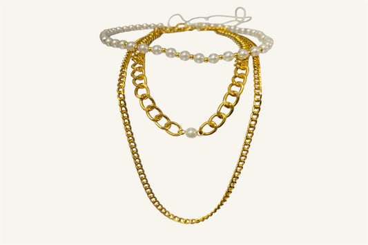 Collar Triple Perlas